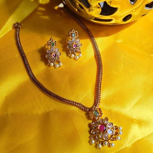 Kundan and pearl  Necklace Set.
